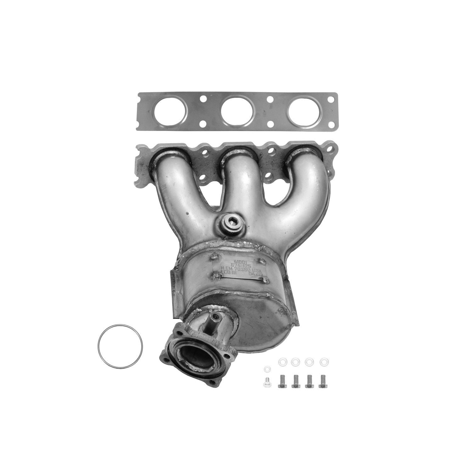 AP Exhaust Catalytic Converter with Integrated Exhaust Manifold 641433