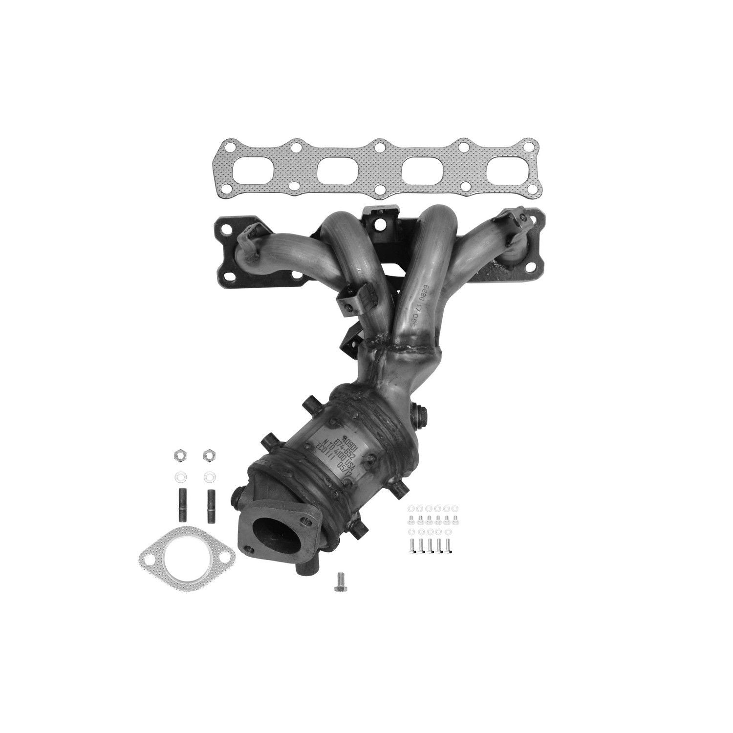 AP Exhaust Catalytic Converter with Integrated Exhaust Manifold 641505