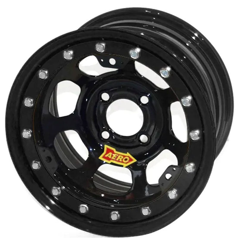 Aero Race Wheels Wheel 13x7 2in 4.50in BC Black Light Weight Wheels Wheels main image