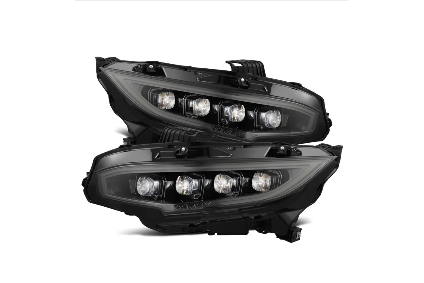 ALPHAREX NOVA-Series LED Projector Headlights Black - Honda Civic (2016-2021)