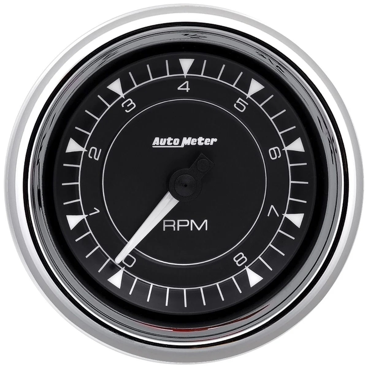 AutoMeter 3-3/8in 8K RPM In-Dash Tachometer Gauge - Chrome 9797