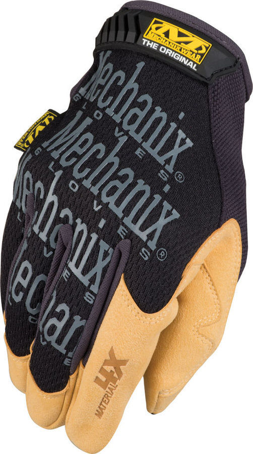 Mechanix Wear Glove Material 4X Org. Black / Tan Large Shop Equipment Shop Gloves main image