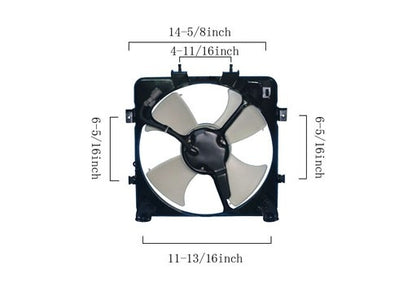 APDI A/C Condenser Fan Assembly 6019120
