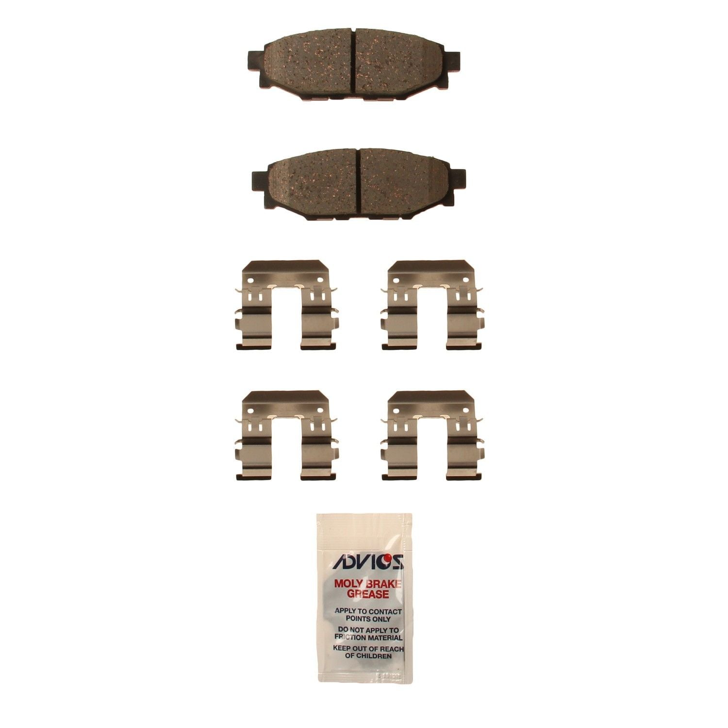 Advics Rear Brake Pad Kit Subaru Forester (2015-2009)