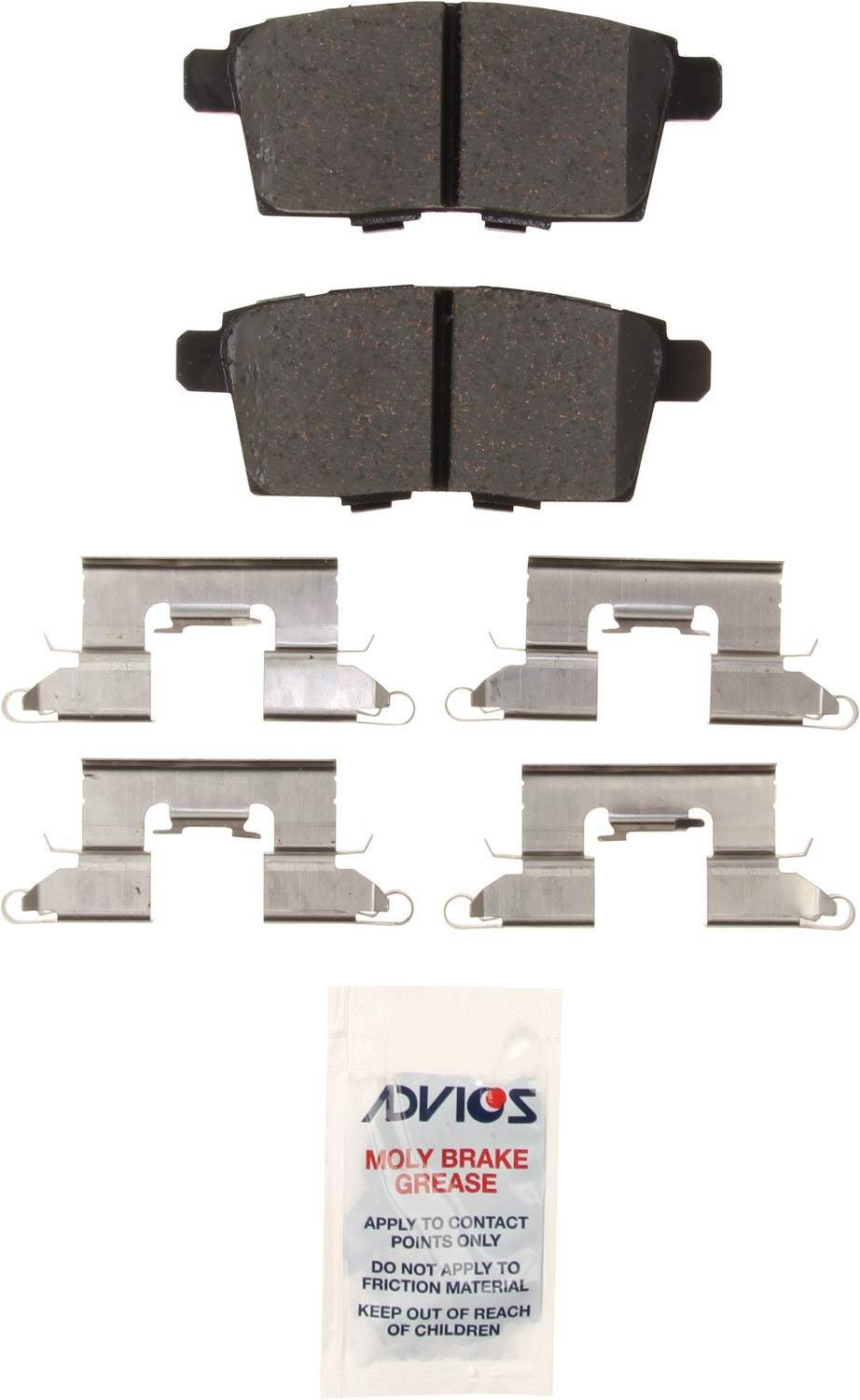 Advics Rear Brake Pad Kit Ford Edge (2010-2007), Lincoln MKX (2010-2007)