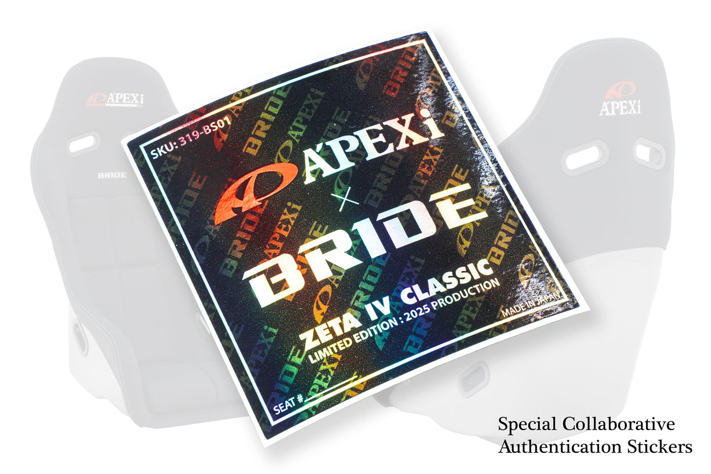 APEXi A'PEXi x BRIDE - ZETA IV Classic (FRP-Silver Back) ** LIMITED EDITION - IN STOCK - FINAL PRODUCTION **