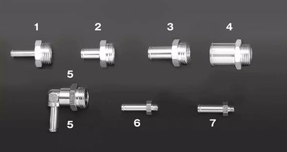 GReddy AIRINX OPTIONAL HOSE UNIONS FITTING(S) - (11900500 through ) 11900508