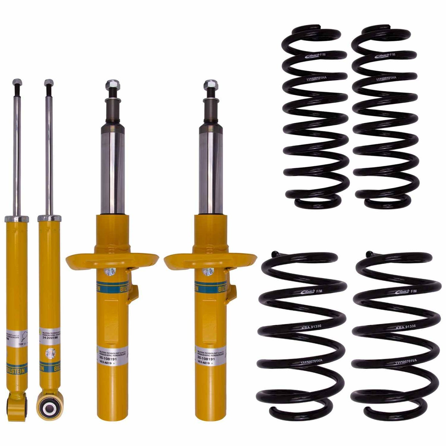 Bilstein B12 Pro-Kit 12-17 Volkswagen Beetle Front and Rear Monotube Suspension Kit 46-259486