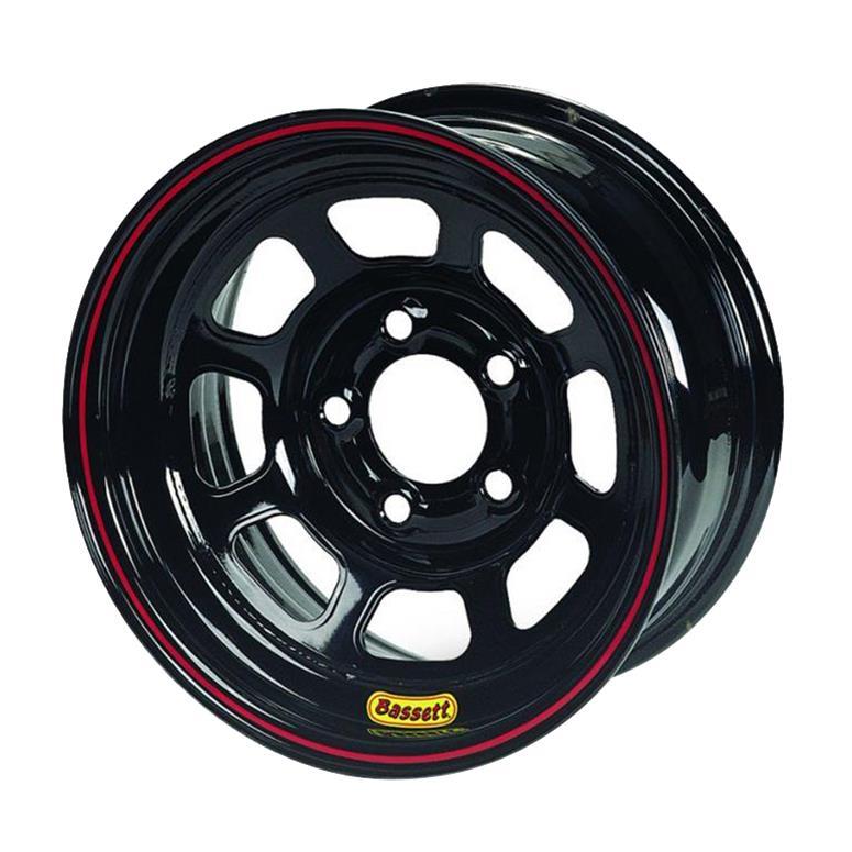 BASSETT 13X7 4X4.25 3IN B/S Beadlock Inertia Black Wheels and Tires Wheels main image