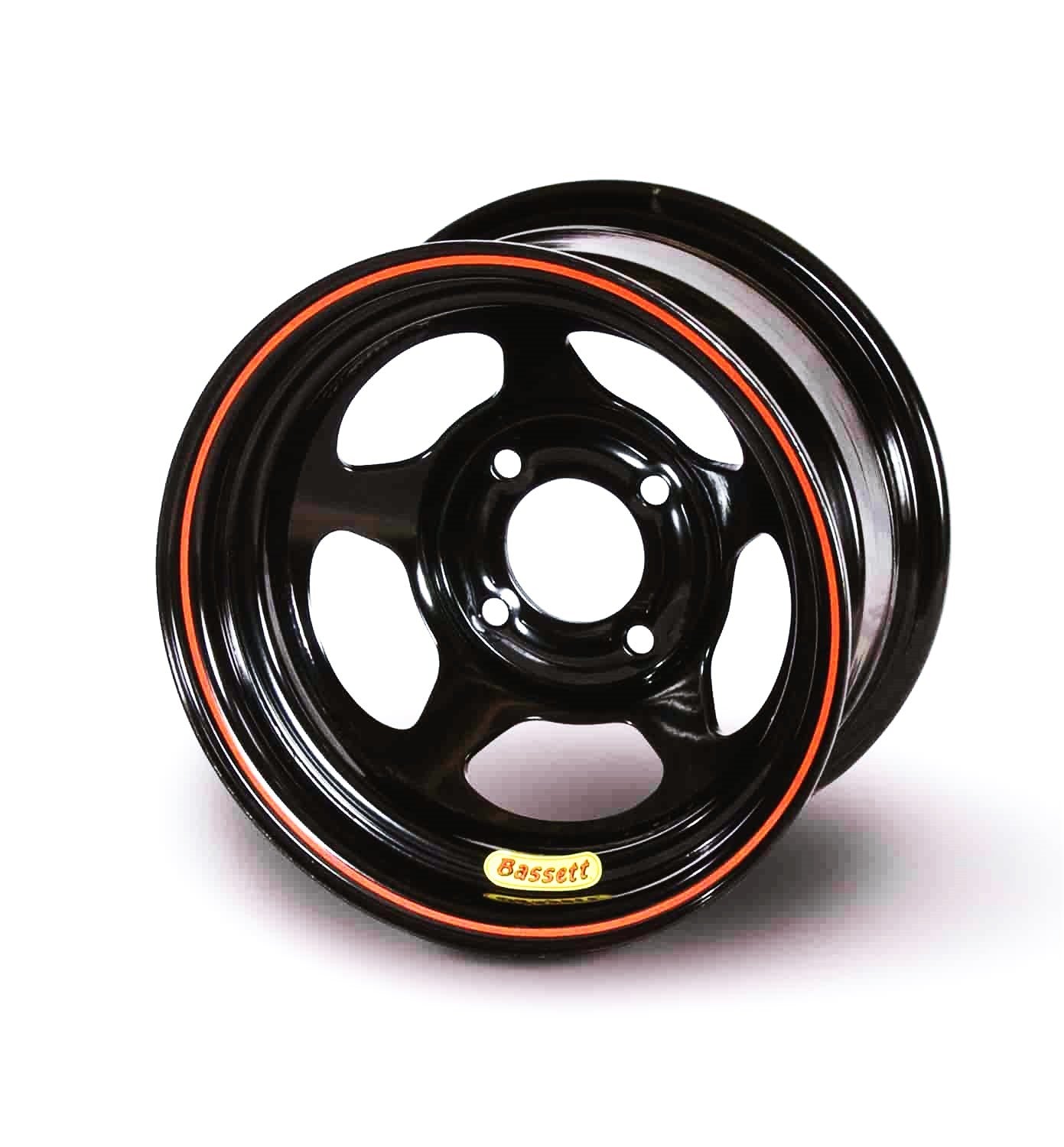 Bassett Wheel 13in x 8in 5x100mm Black Wheels Wheels main image