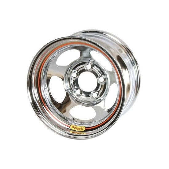 BASSETT Wheel 15IN X 10IN 3IN BS 5X5 Chrome Inertia Wheels and Tires Wheels main image