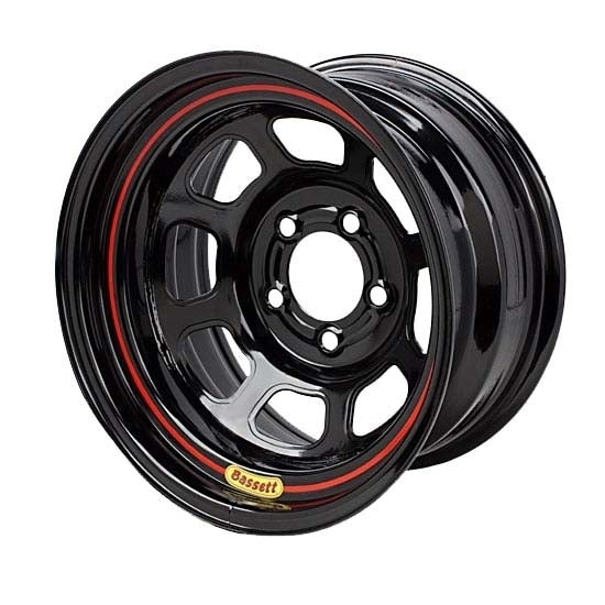 BASSETT Wheel 15x7 D Hole 4 x 100mm 3.5in Black Wheels and Tires Wheels main image
