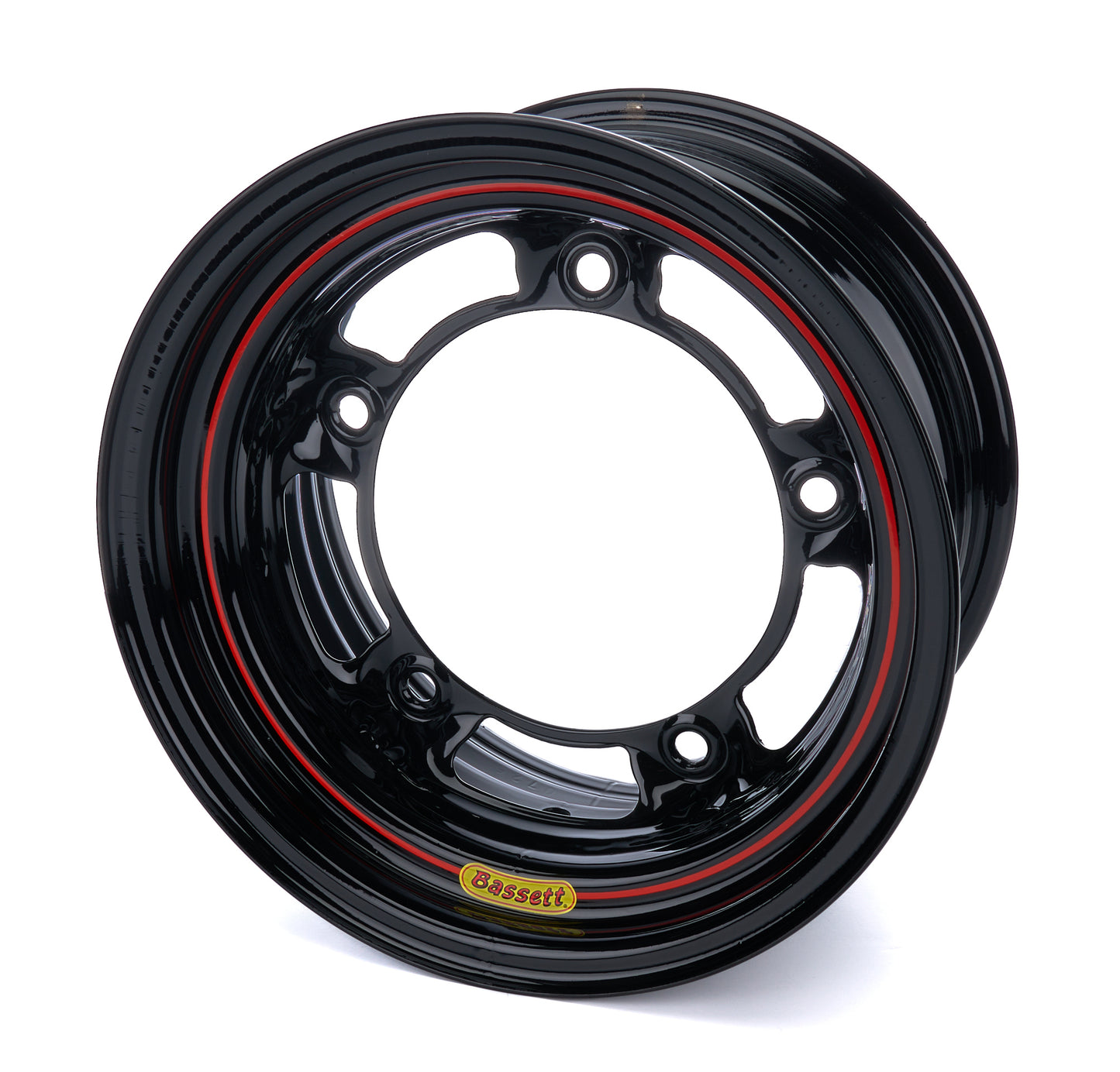 BASSETT 15x10 W/5 Blakc Spun High Load Wheels and Tires Wheels main image
