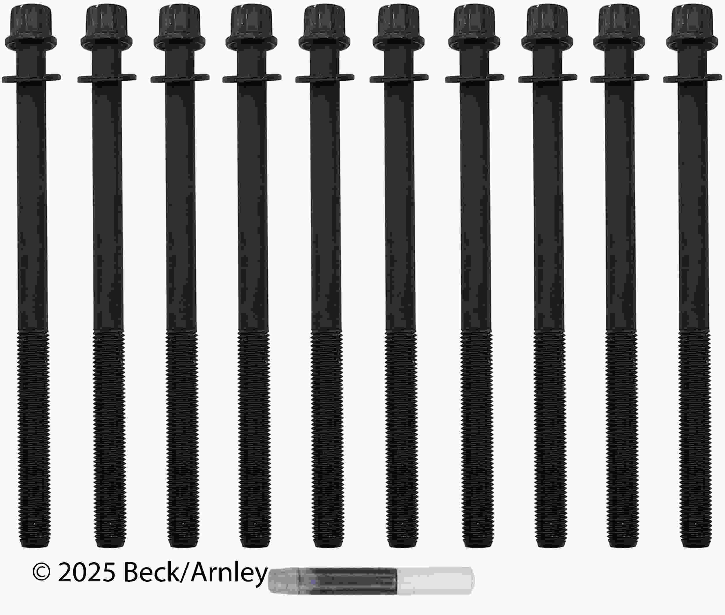 Beck/Arnley Engine Cylinder Head Bolt Set 016-1033
