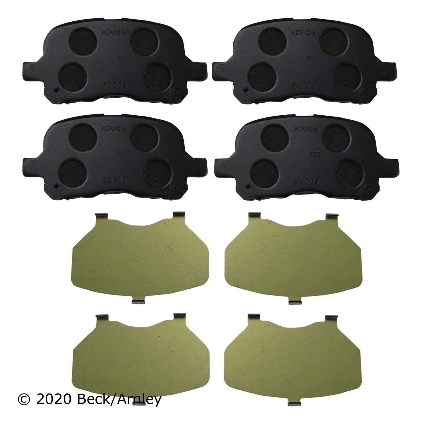 Beck/Arnley Disc Brake Pad Set 089-1553