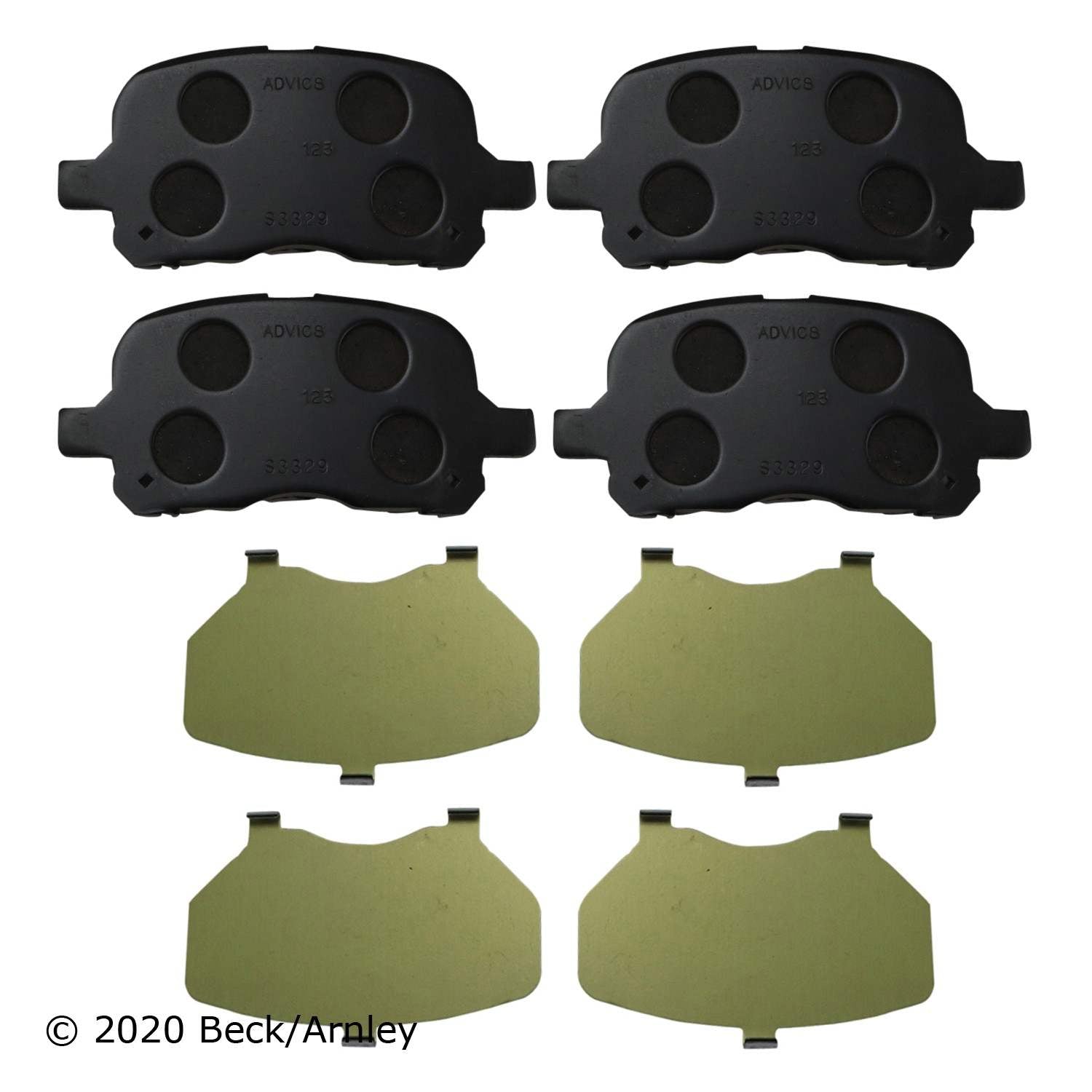 Beck/Arnley Disc Brake Pad Set 089-1553