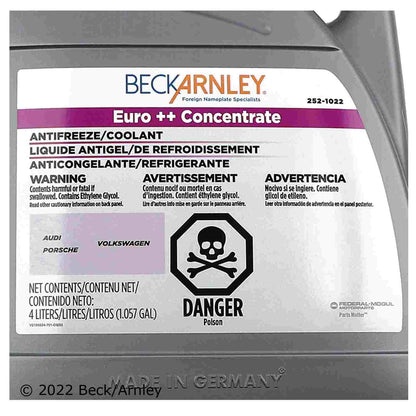 Beck/Arnley Engine Coolant / Antifreeze 252-1022