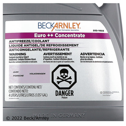 Beck/Arnley Engine Coolant / Antifreeze 252-1022
