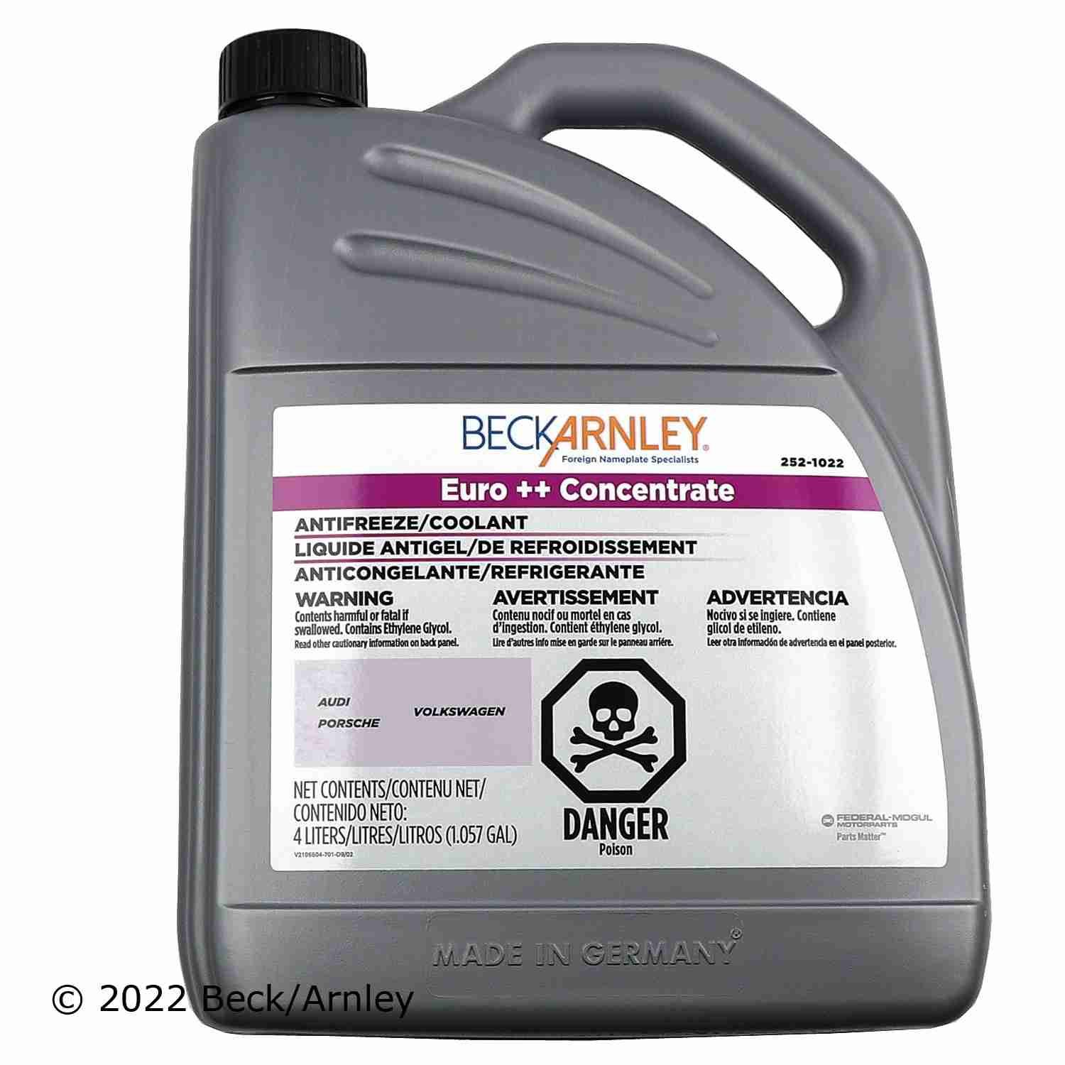 Beck/Arnley Engine Coolant / Antifreeze 252-1022