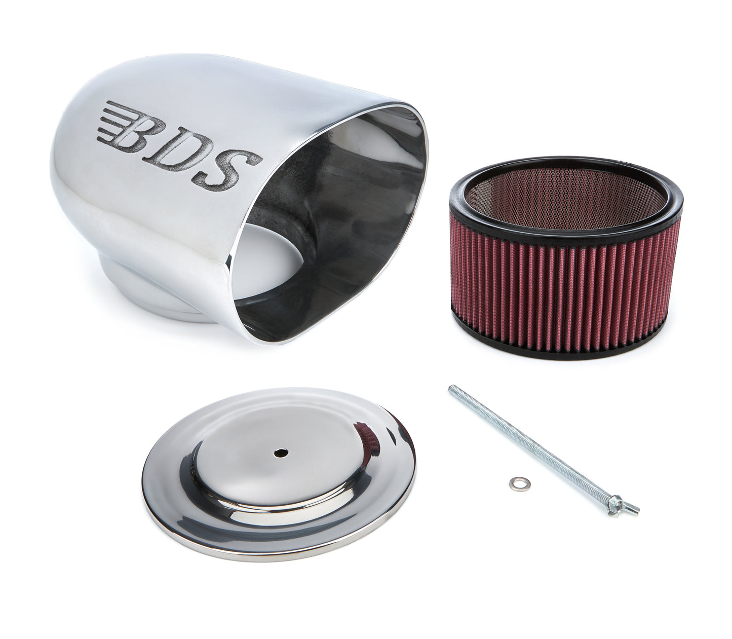 BLOWER DRIVE SERVICE Single Dominator Scoop Polished  w/Filter Air and Fuel Air Cleaners, Filters, Intakes and Components main image