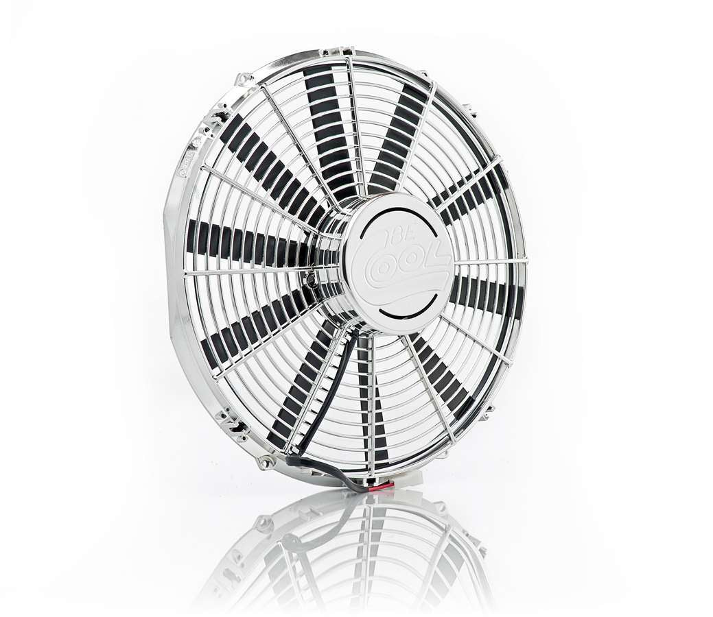 Be Cool 16in. Chrome Plated- High Torque- Electric Fans Cooling Fans - Electric main image