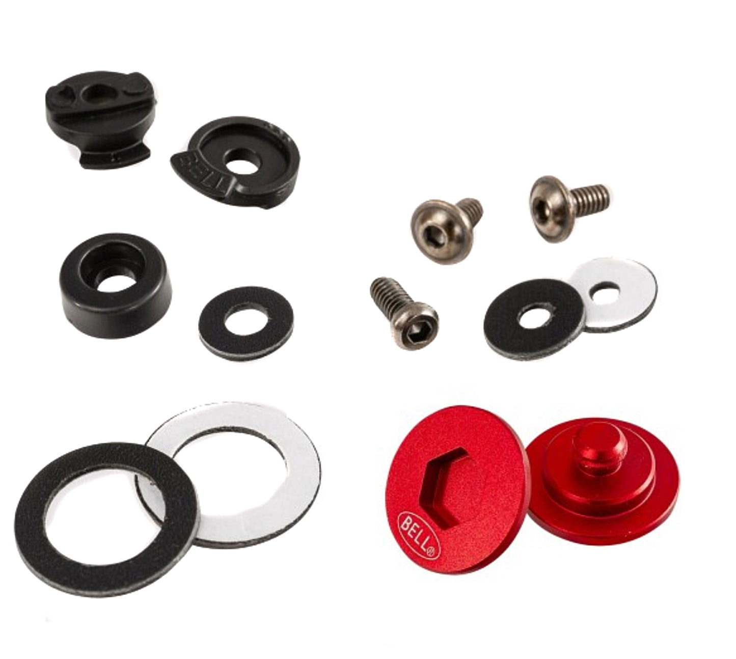Bell Pivot Kit Red SE07  Helmets and Accessories Helmet Components main image