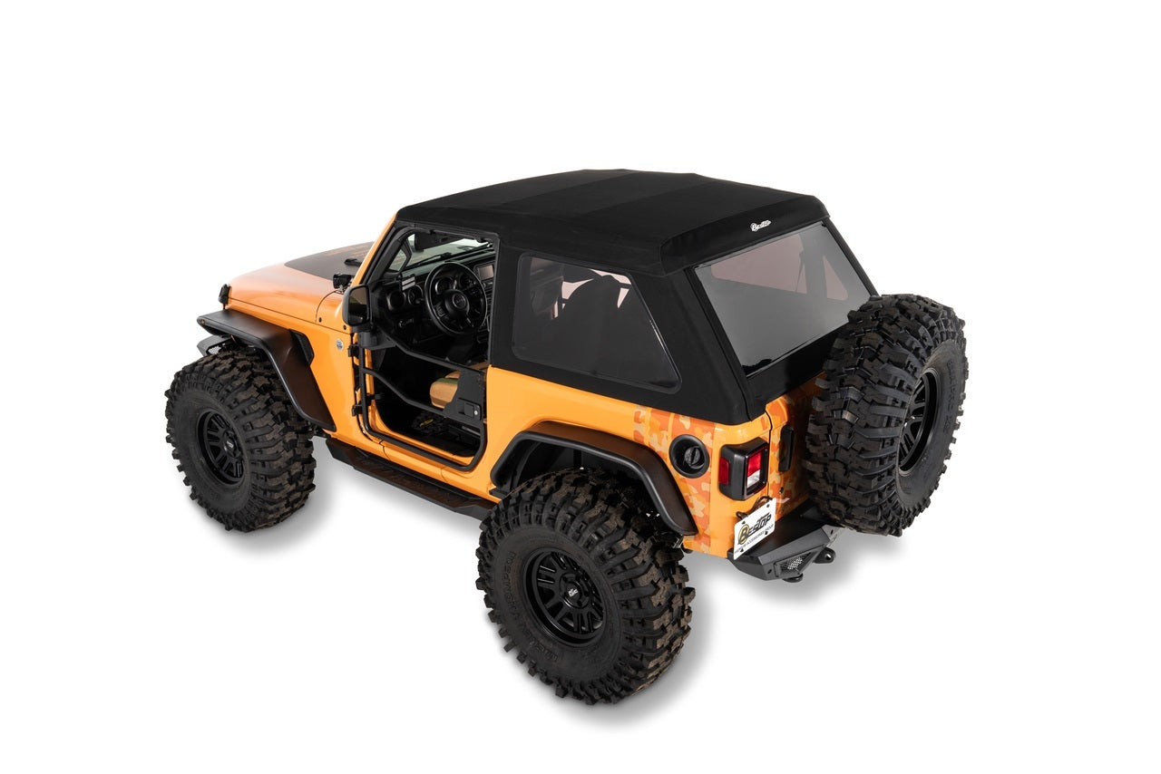 Bestop 18- Jeep Wrangler JL 2Dr Trektop Glide Blk Diamon Body Panels and Components Soft Tops and Components main image