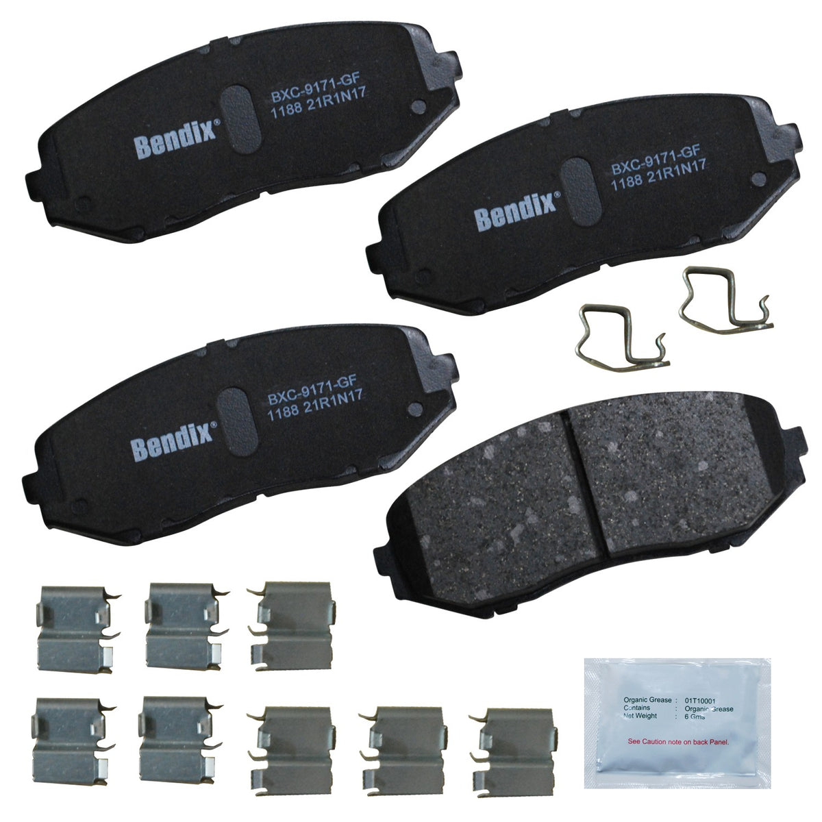 Bendix Premium Copper Free Disc Brake Pad Set CFC1188