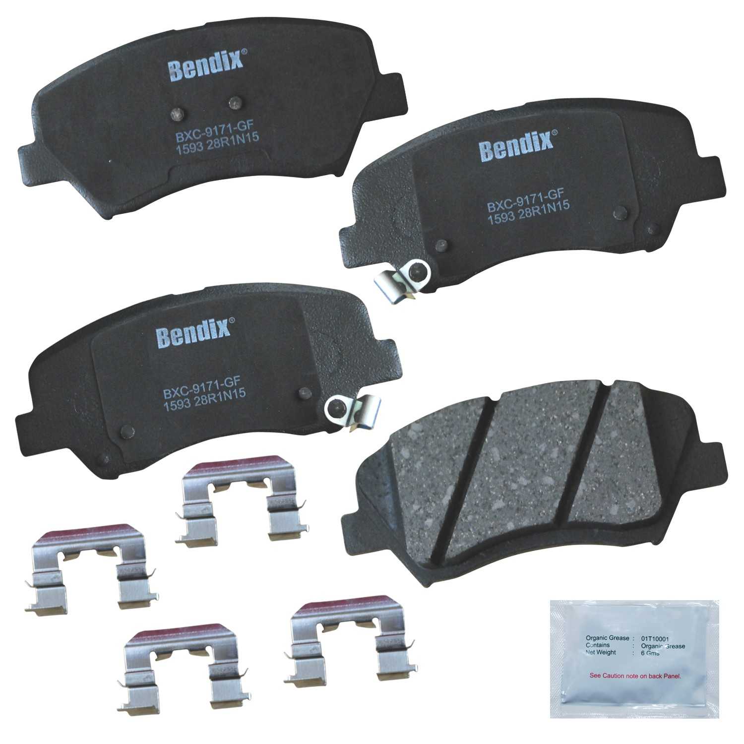 BENDIX PREMIUM COPPER FREE Disc Brake Pad Set CFC1593