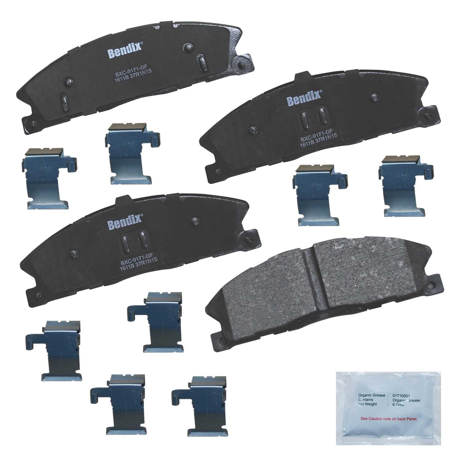 BENDIX PREMIUM COPPER FREE Disc Brake Pad Set CFC1611B