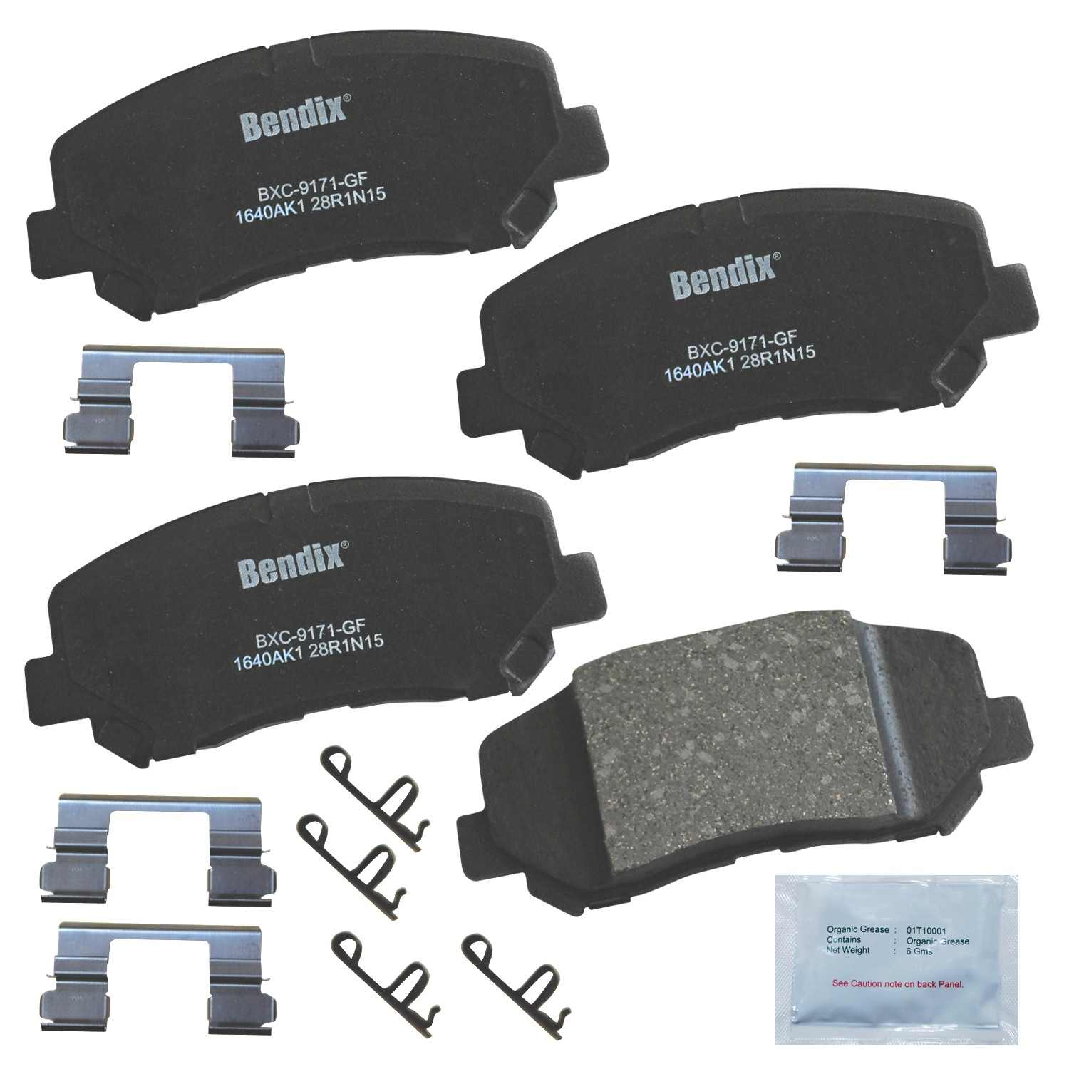 BENDIX PREMIUM COPPER FREE Disc Brake Pad Set CFC1640AK1