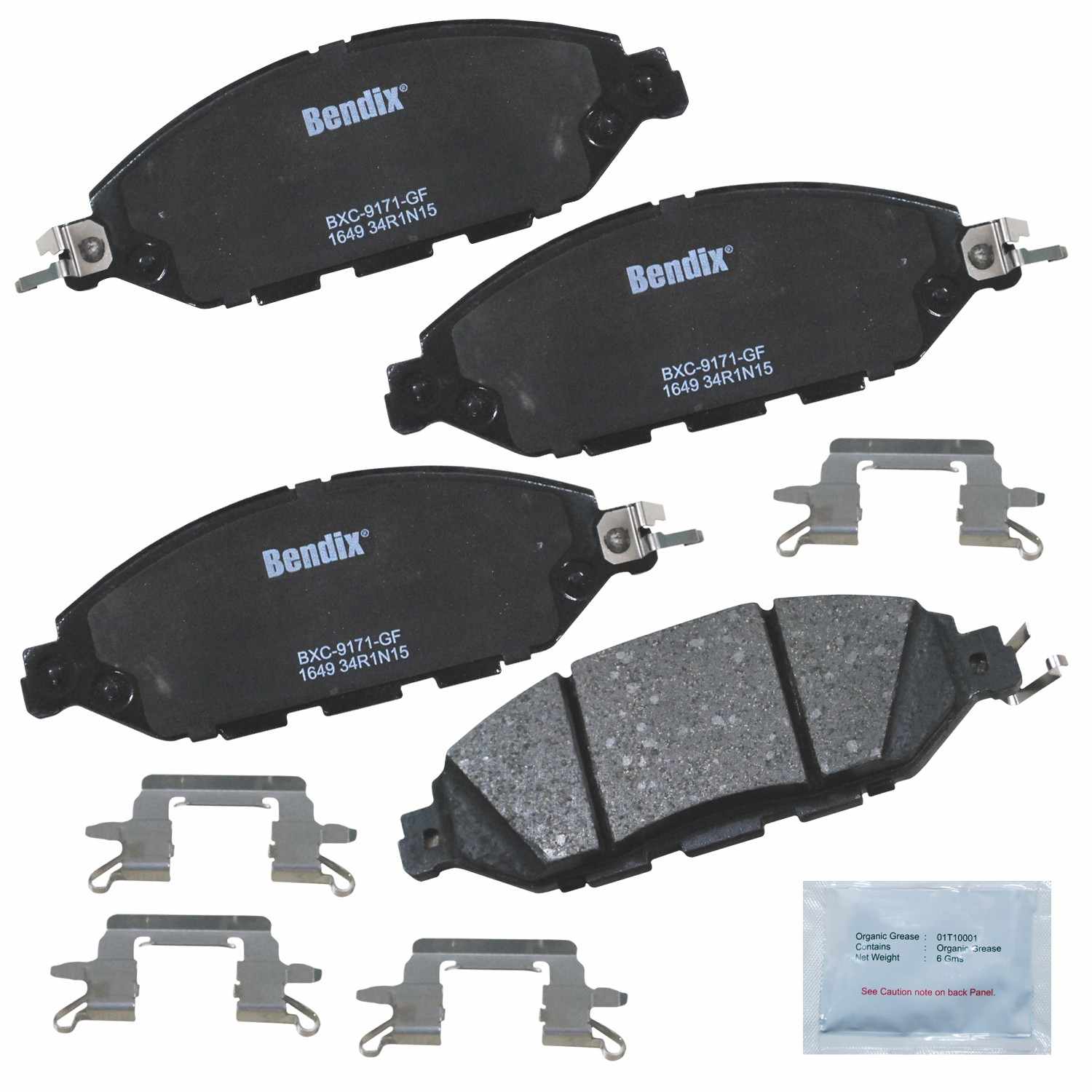 BENDIX PREMIUM COPPER FREE Disc Brake Pad Set CFC1649