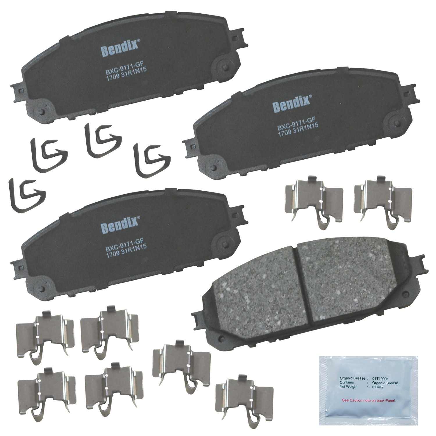 BENDIX PREMIUM COPPER FREE Disc Brake Pad Set CFC1709