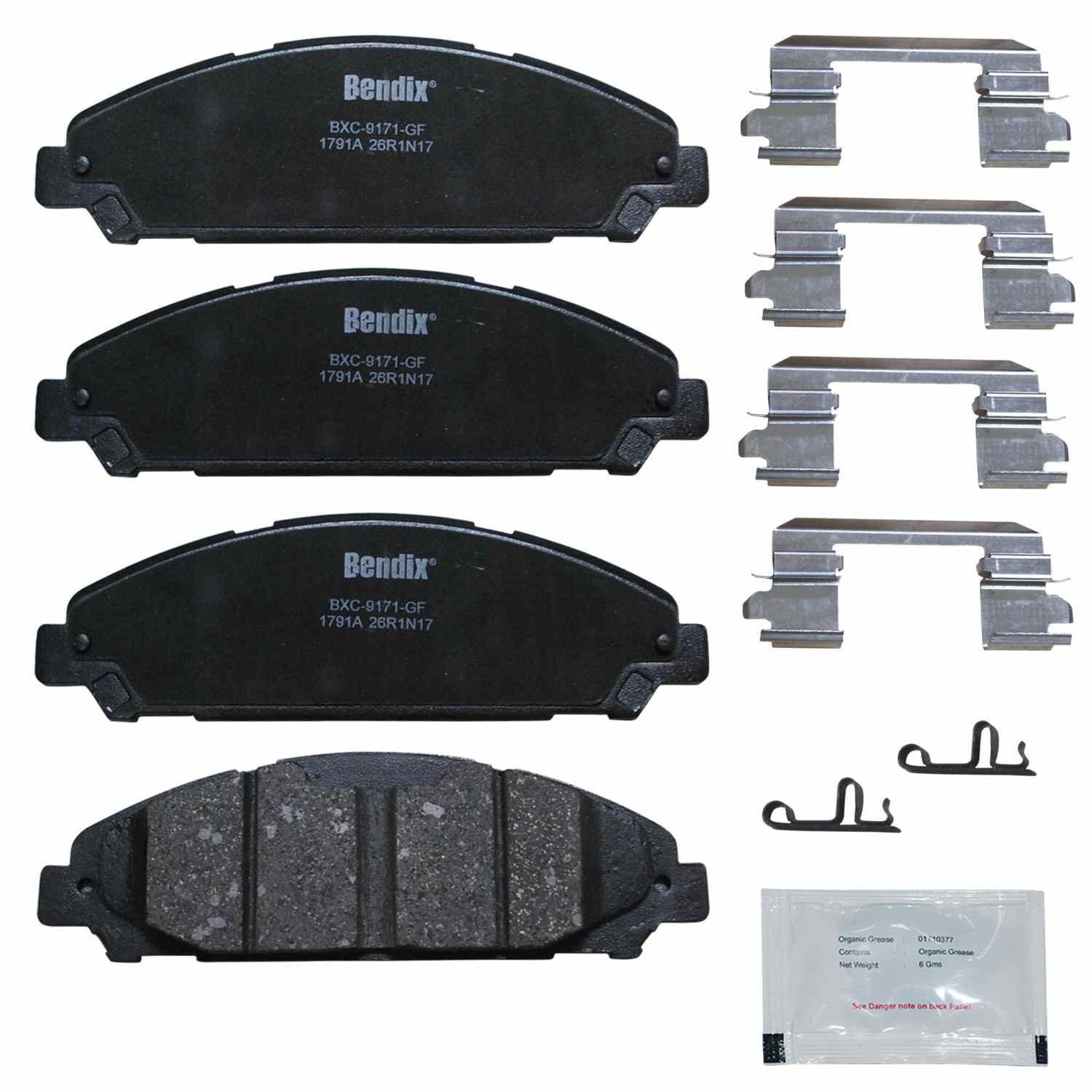 BENDIX PREMIUM COPPER FREE Disc Brake Pad Set CFC1791A