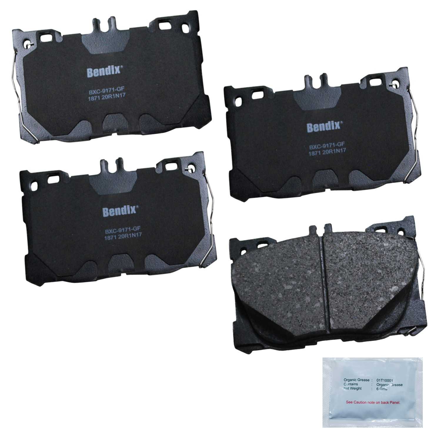 BENDIX PREMIUM COPPER FREE Disc Brake Pad Set CFC1871