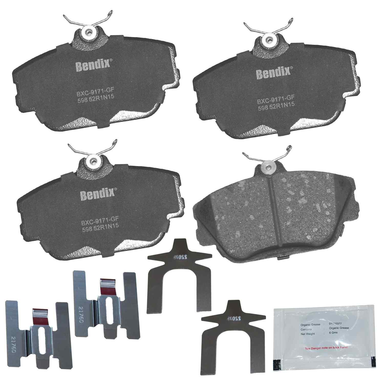 BENDIX PREMIUM COPPER FREE Disc Brake Pad Set CFC598