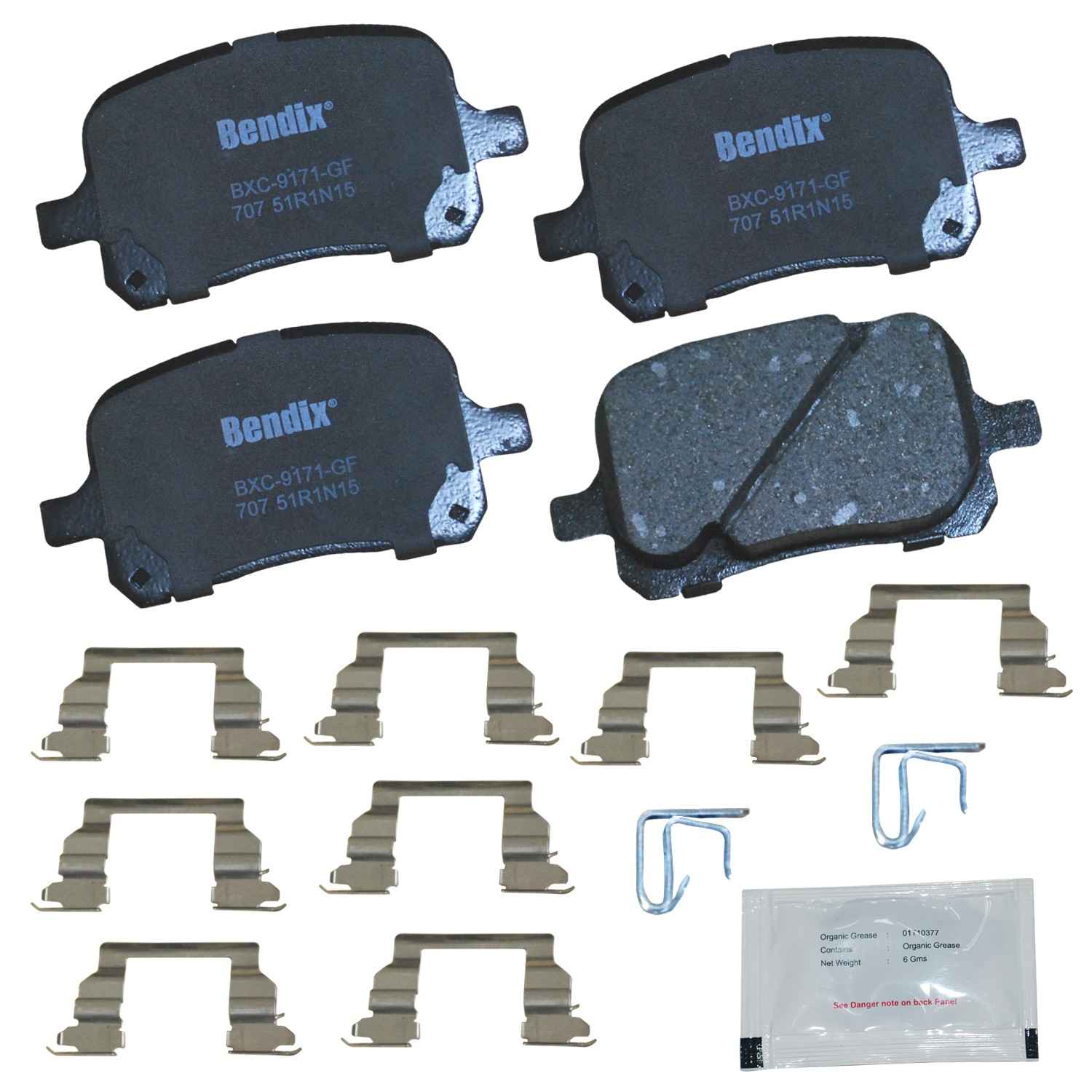 BENDIX PREMIUM COPPER FREE Disc Brake Pad Set CFC707