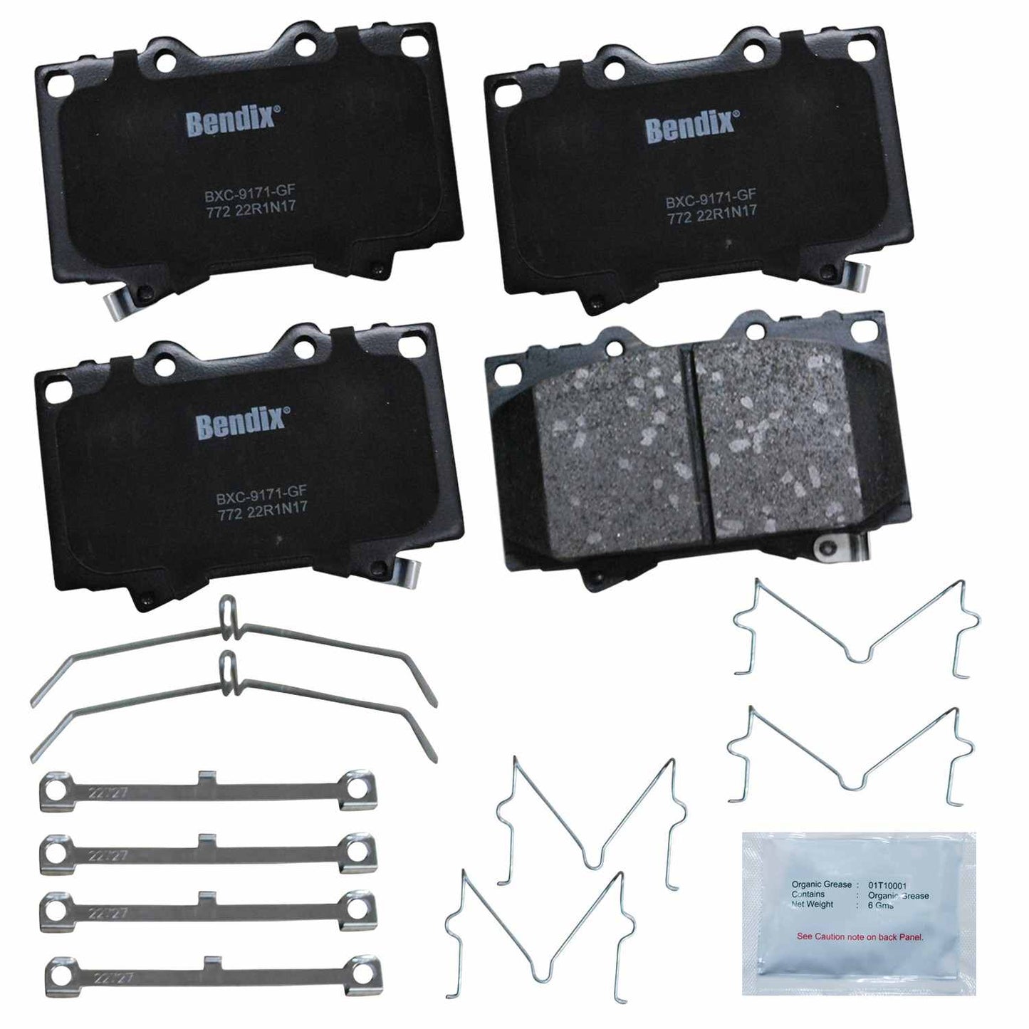 BENDIX PREMIUM COPPER FREE Disc Brake Pad Set CFC772