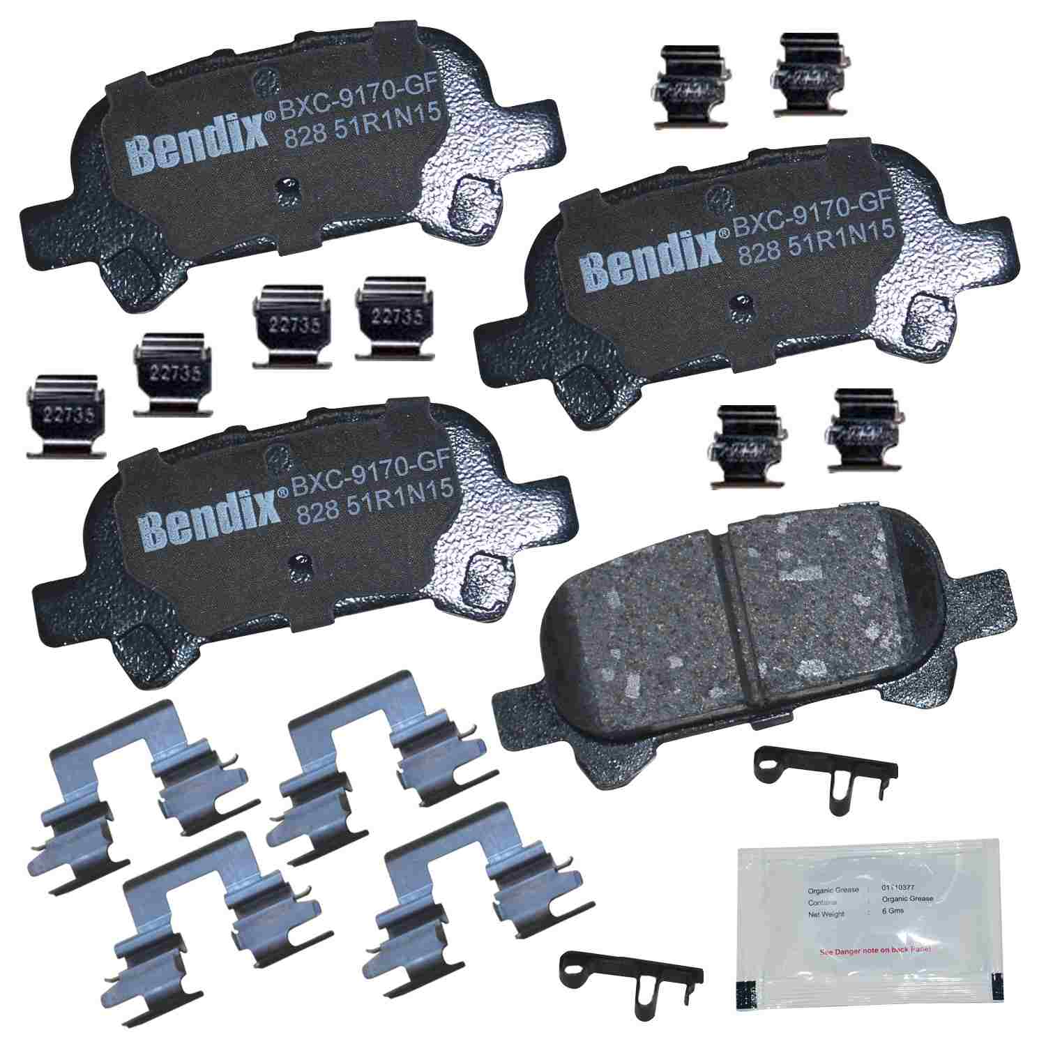 BENDIX PREMIUM COPPER FREE Disc Brake Pad Set CFC828