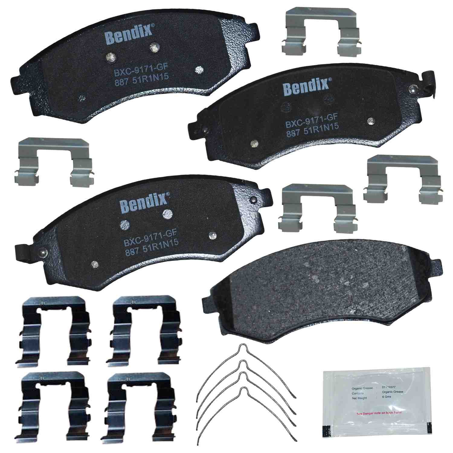 BENDIX PREMIUM COPPER FREE Disc Brake Pad Set CFC887