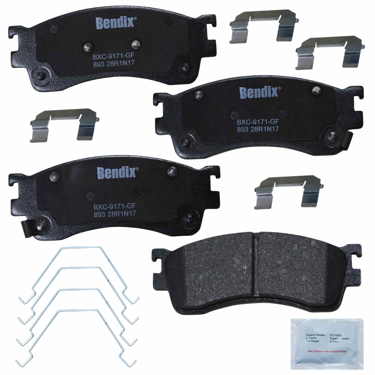 BENDIX PREMIUM COPPER FREE Disc Brake Pad Set CFC893