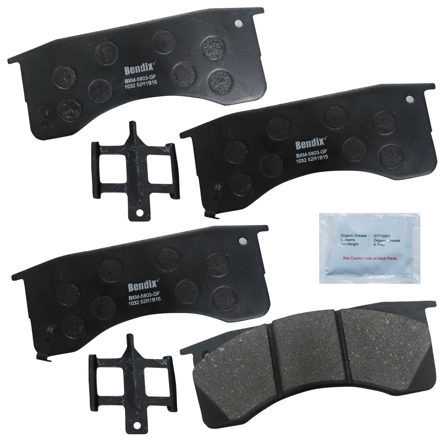 BENDIX FLEET METLOK Disc Brake Pad Set MKD1032FM