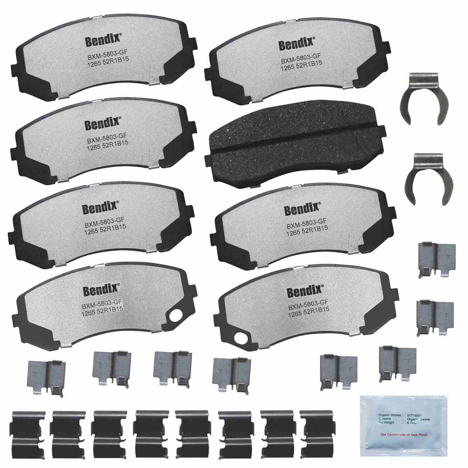 BENDIX FLEET METLOK Disc Brake Pad Set MKD1265FM