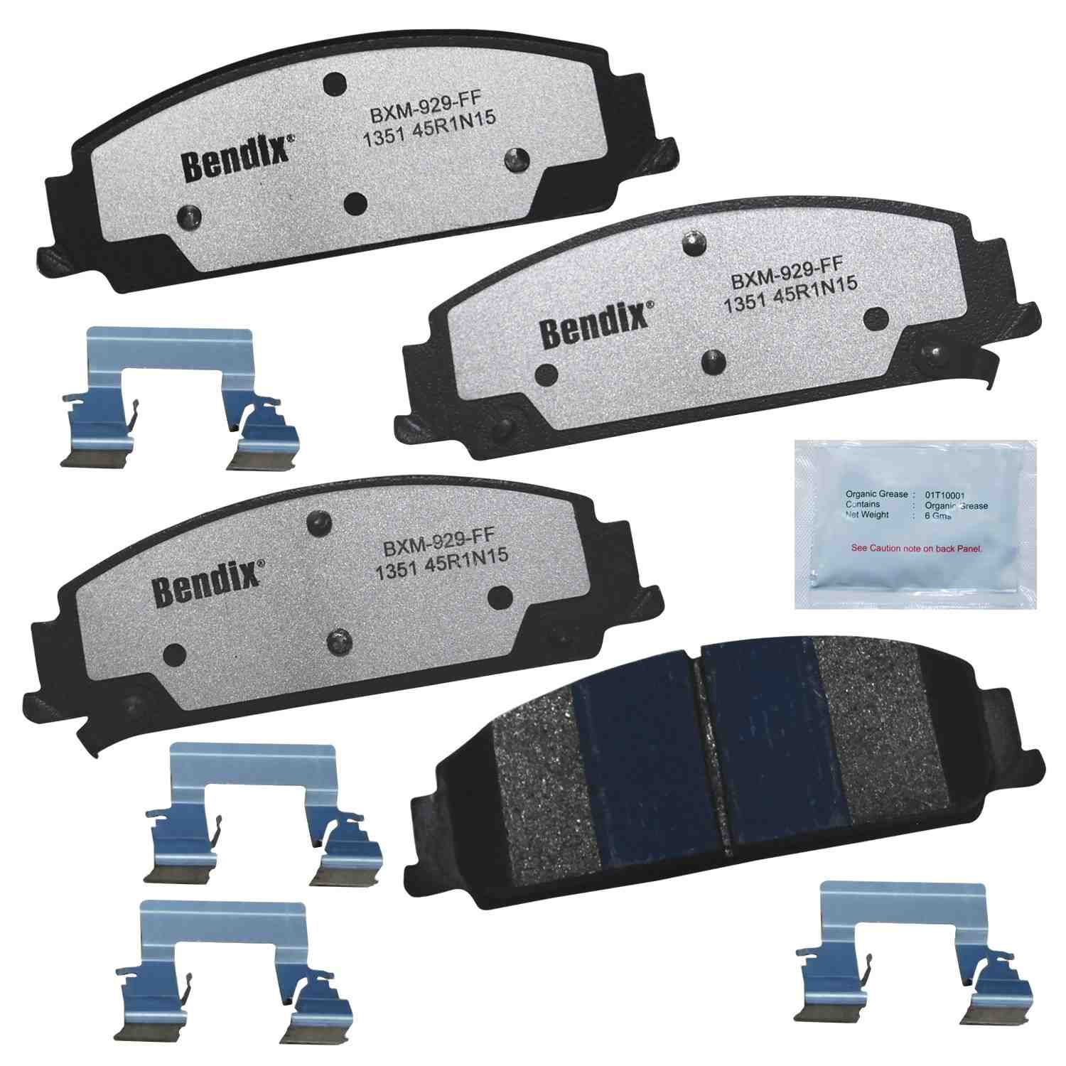 BENDIX FLEET METLOK Disc Brake Pad Set MKD1351FM