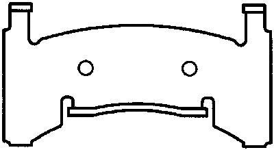 BENDIX FLEET METLOK Disc Brake Pad Set MKD154FM