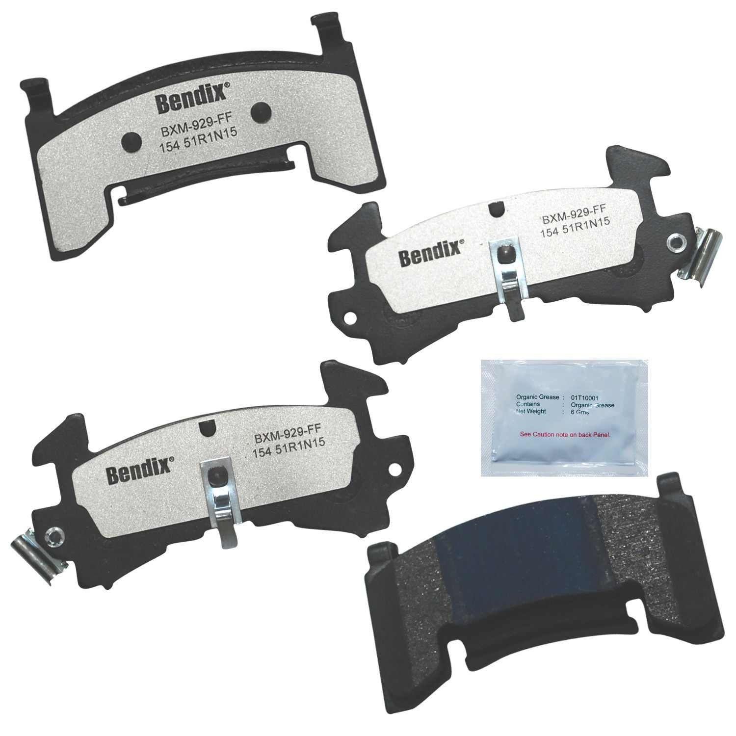 BENDIX FLEET METLOK Disc Brake Pad Set MKD154FM