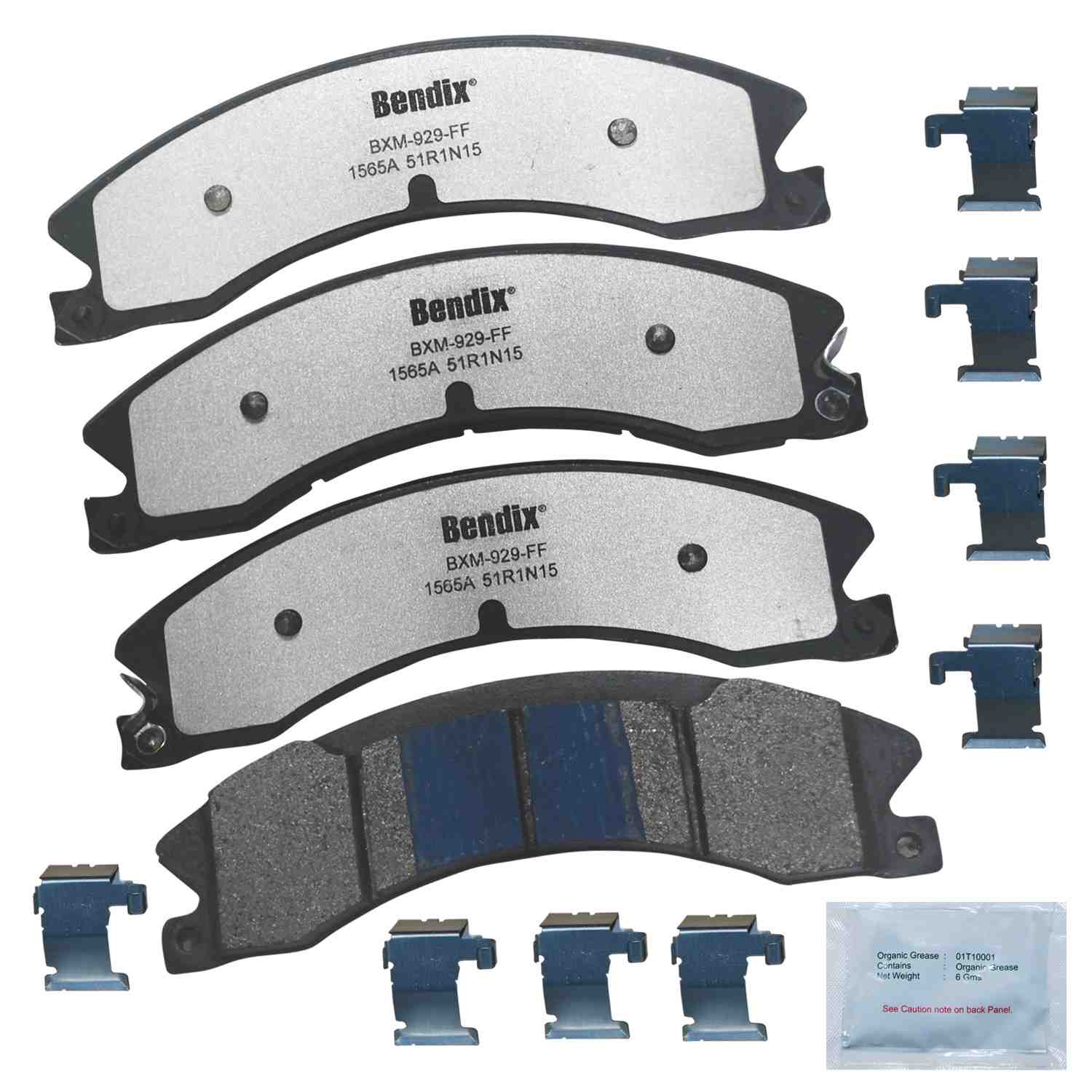 BENDIX FLEET METLOK Disc Brake Pad Set MKD1565AFM