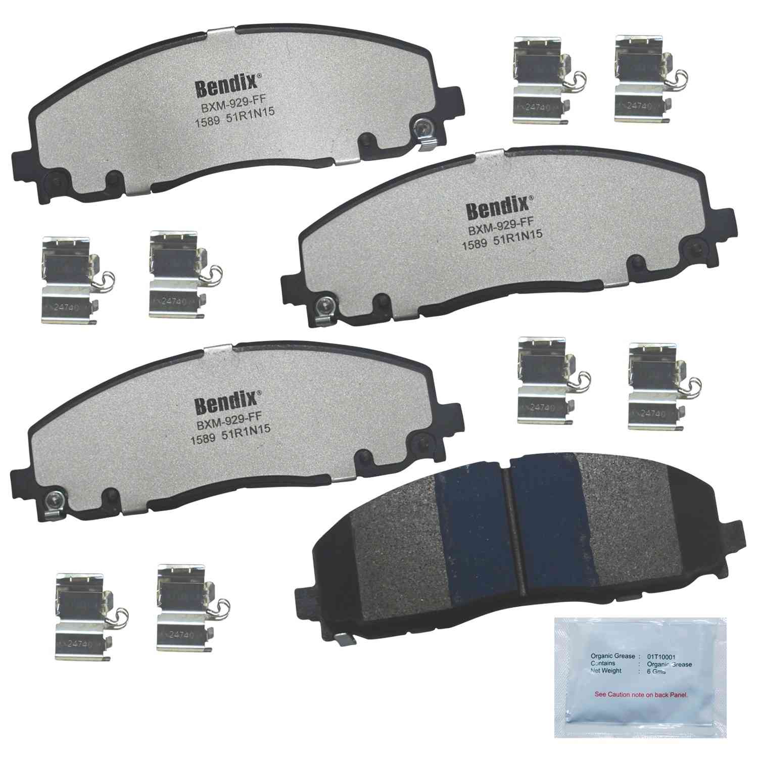 BENDIX FLEET METLOK Disc Brake Pad Set MKD1589FM