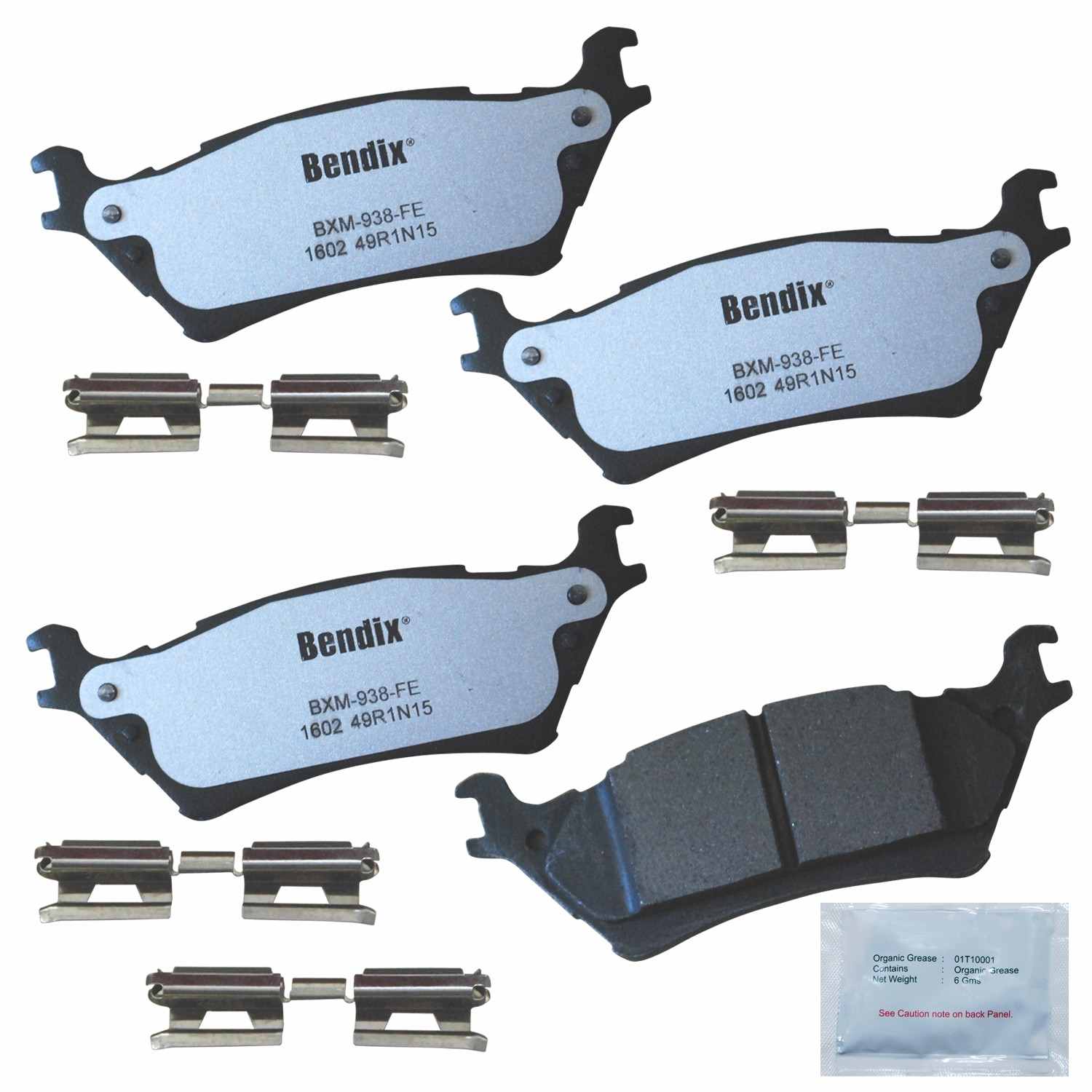 BENDIX FLEET METLOK Disc Brake Pad Set MKD1602FM