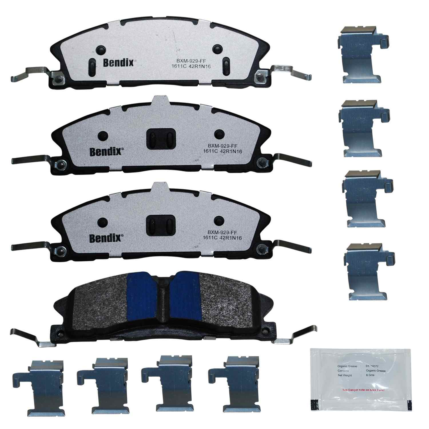 BENDIX FLEET METLOK Disc Brake Pad Set MKD1611CFM